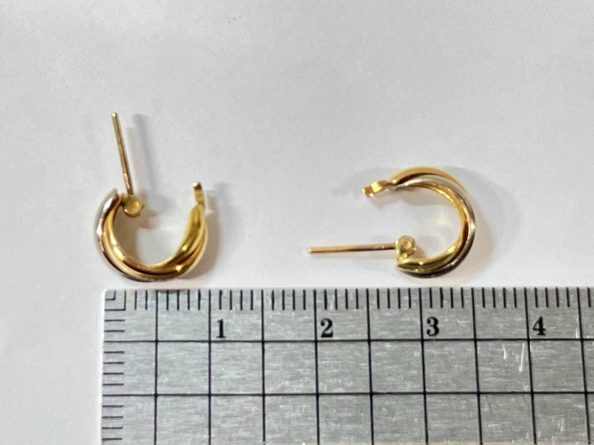 K18ゴールド 総重量約1.2g ピアス_画像10