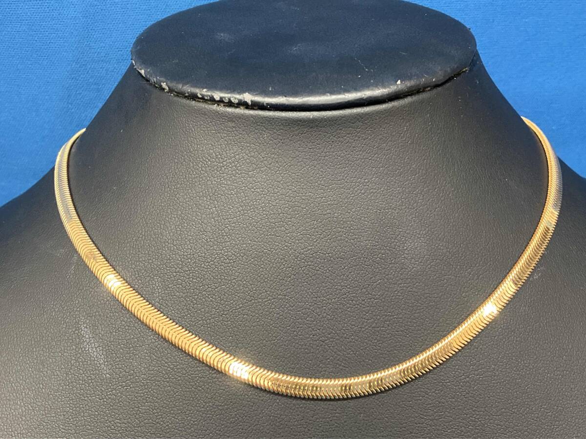 デザインネックレス K18 約40cm 約13.8g_画像1