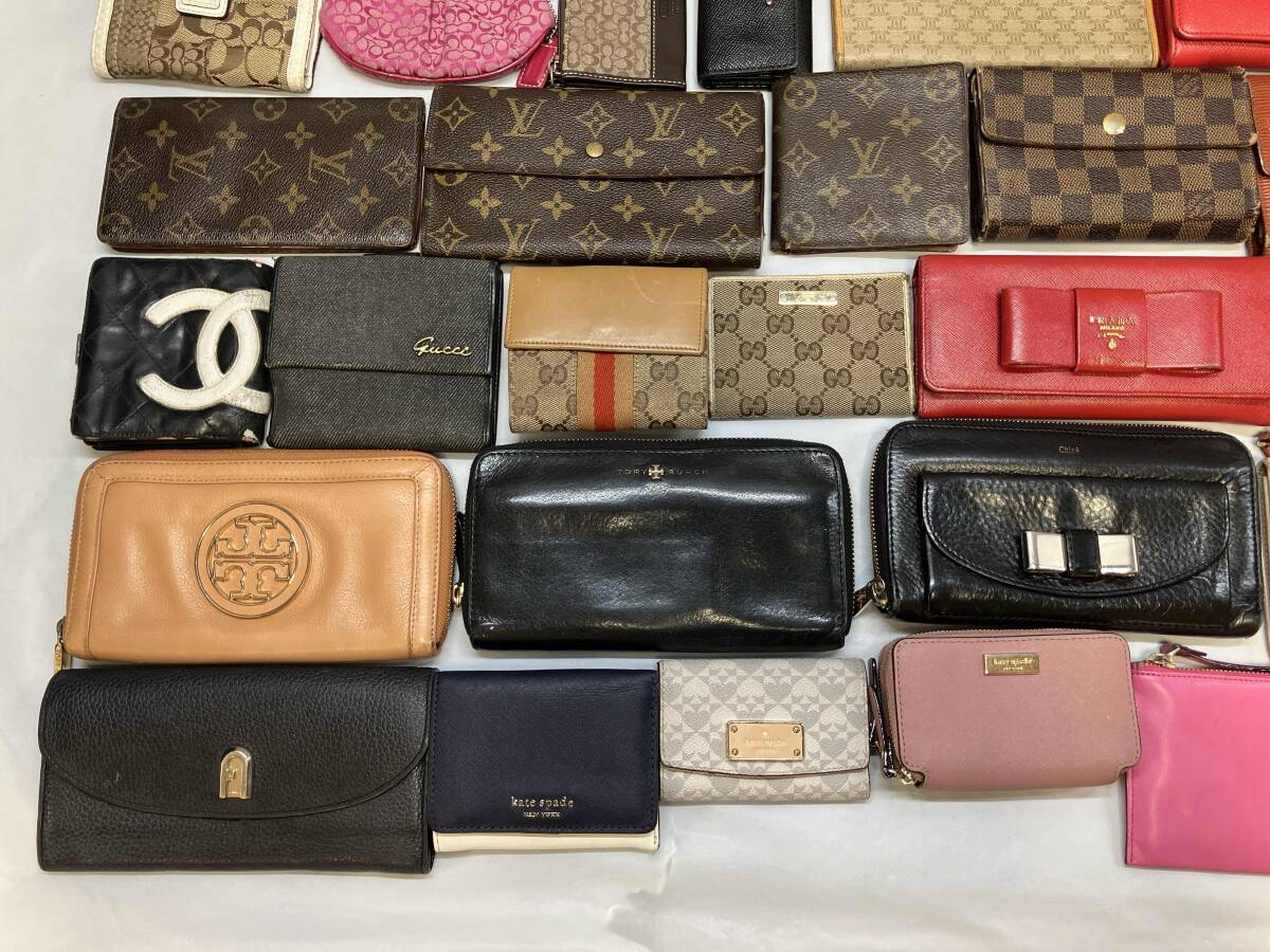 ジャンク 【1円スタート 在庫整理】お財布まとめ売り LOUIS VUITTON BOTTEGA VENETA CELINE CHANEL GUCCI PRADA COACH キーケース_画像4