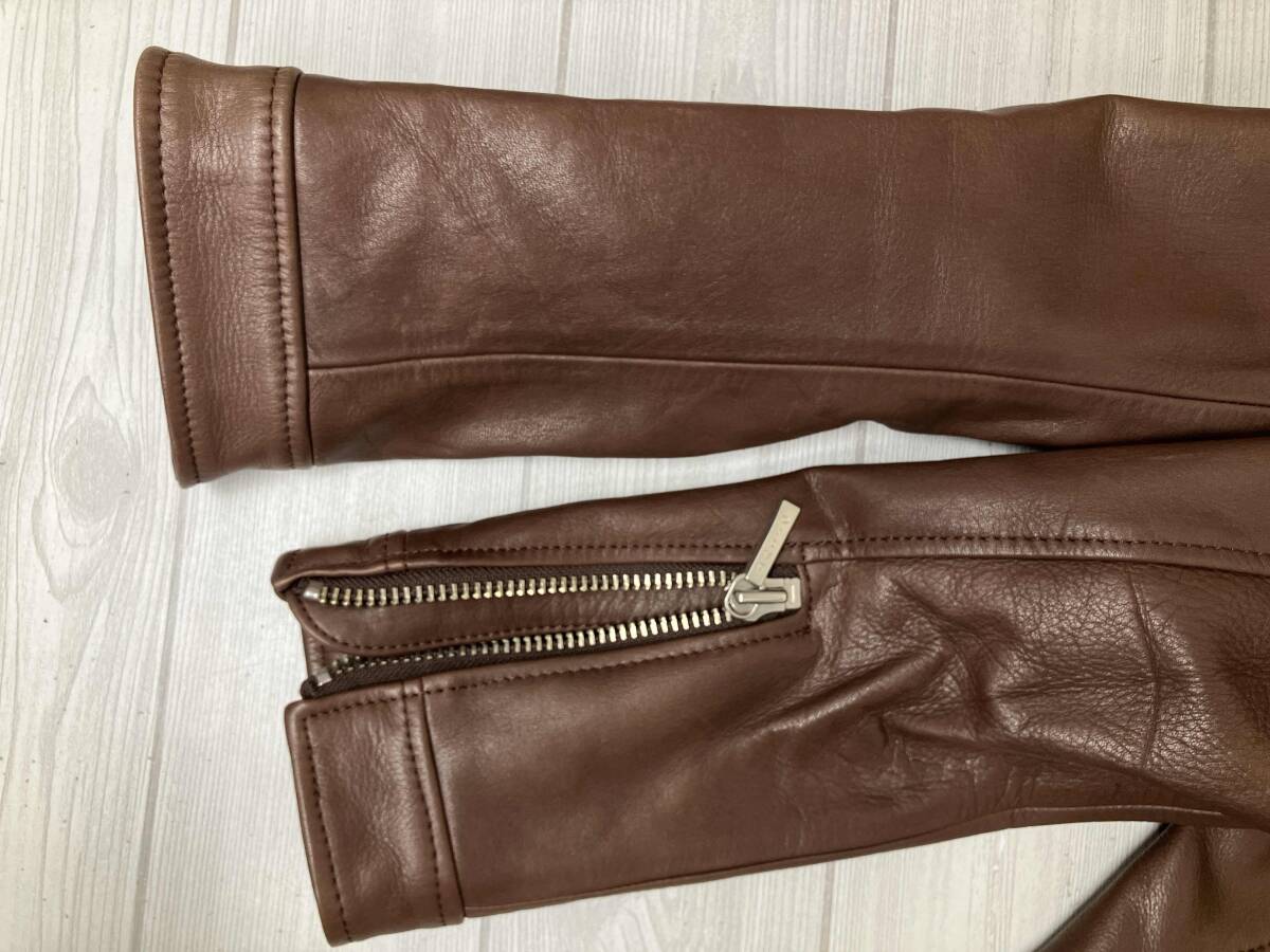 REDMOON レッドムーン ダブルライダース サイズ38 ブラウン_画像4