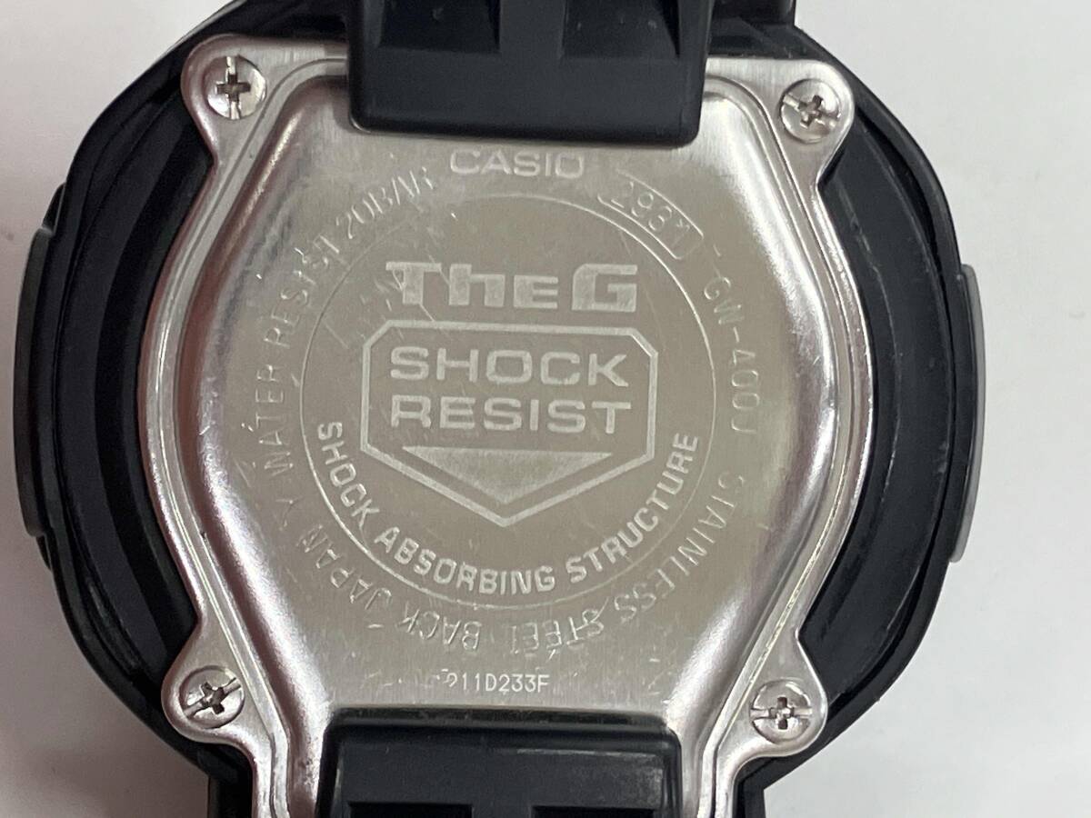 CASIO カシオ G-SHOCK Gショック THE G GW-400J 211D233F SILENCER 風防キズ有り 電波ソーラー 腕時計_画像8