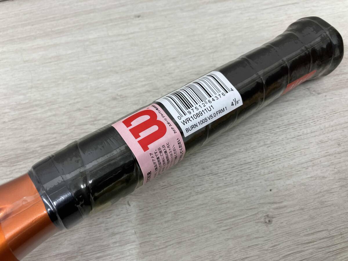 未使用品 Wilson BURN V5 100s 硬式テニスラケット サイズ1 店舗受取可_画像5