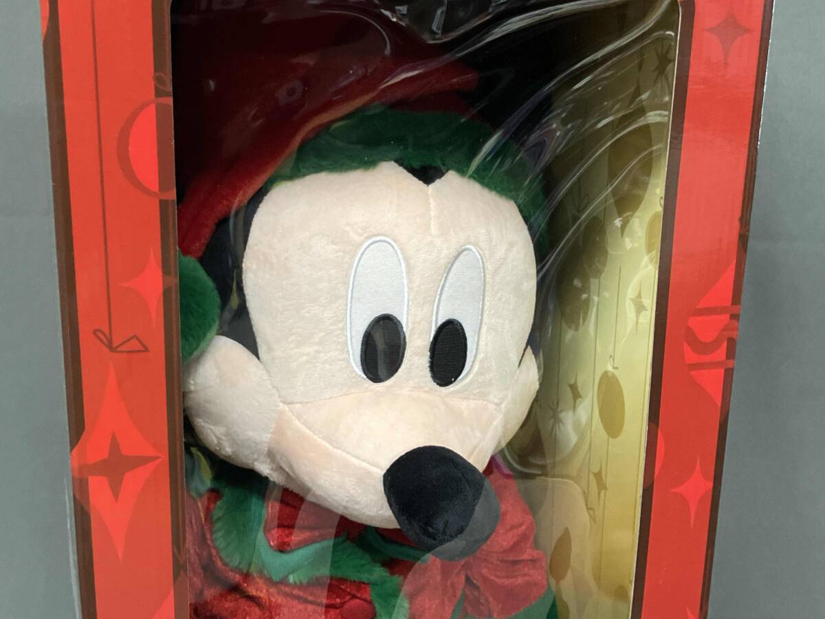 現状品 ディズニー クリスマスオーナメントくじ 2025 Last賞 BIG!スタンディングぬいぐるみ Happyくじ ミッキーマウス_画像2