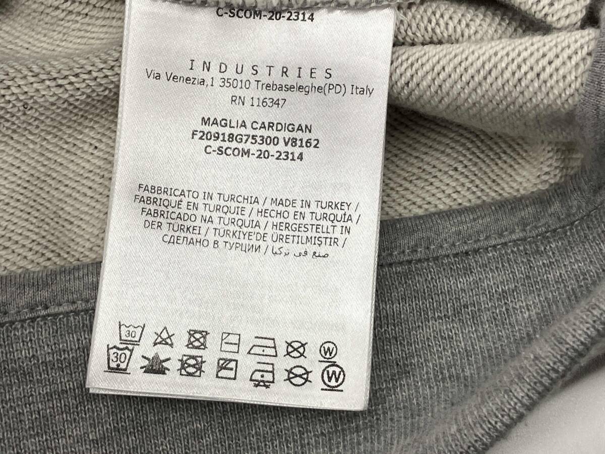 MONCLER MAGLIA CARDIGAN モンクレール トラックジャケット スタンドカラー フルジップ グレー size S_画像6