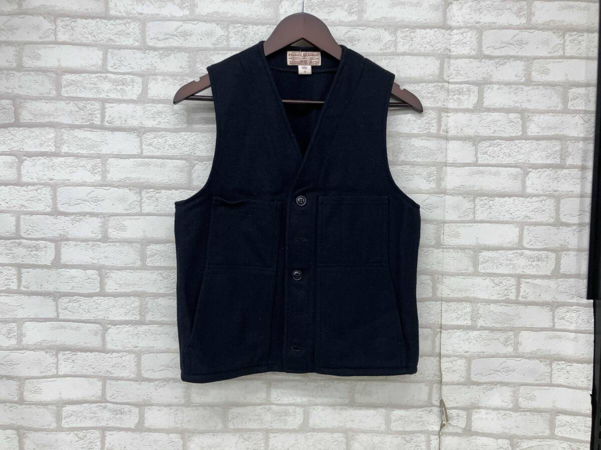 FILSON GARMENT 8014570001 フィルソン ガーメント マッキーノウールベスト メンズ ネイビー ウール100% アメカジ_画像1