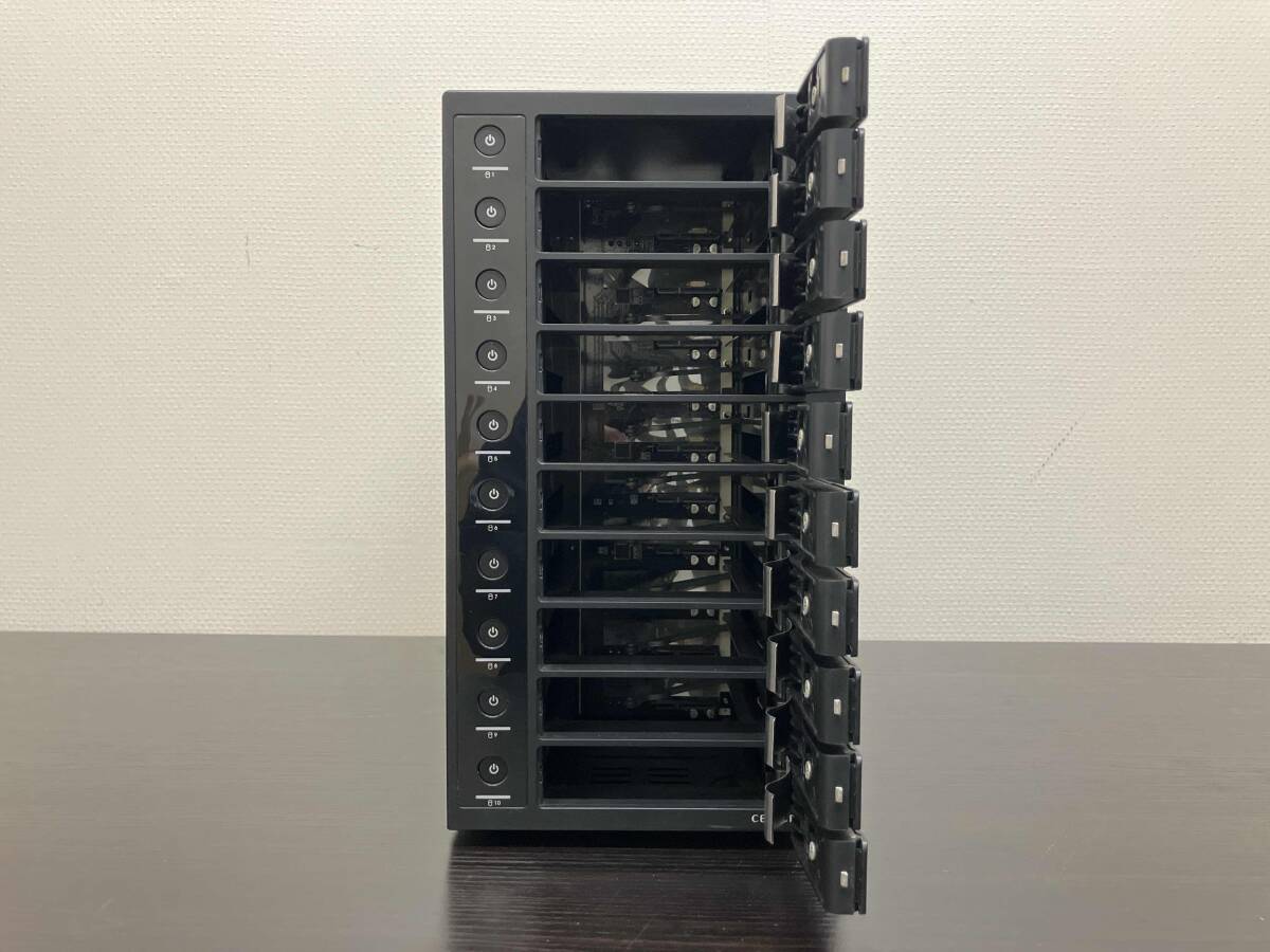 ジャンク 訳あり 裸族のスカイタワー 10BAY IS ハードディスクケース 現状渡し_画像4