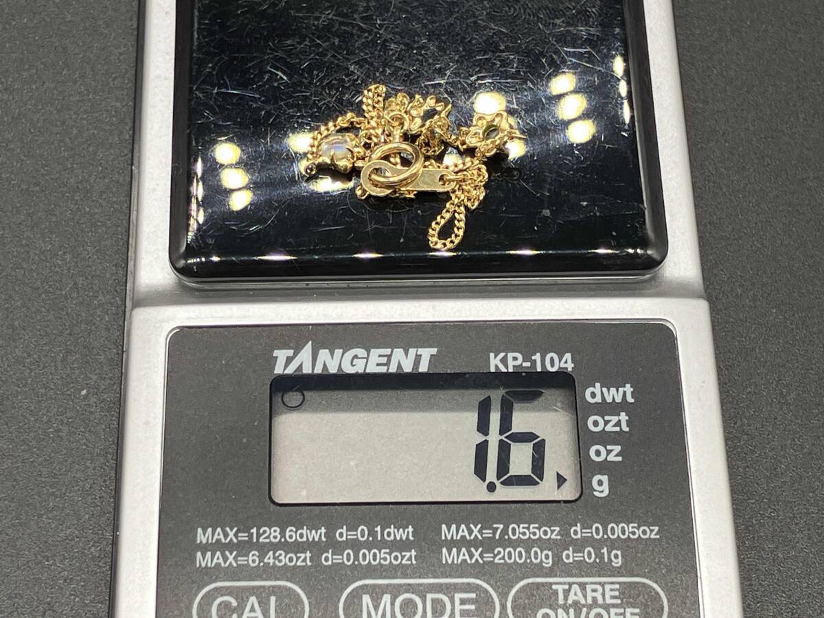 【ブレスレット】K18 1.6g／18cm／星／石付き ／レディースアクセサリー 店舗受取可_画像4