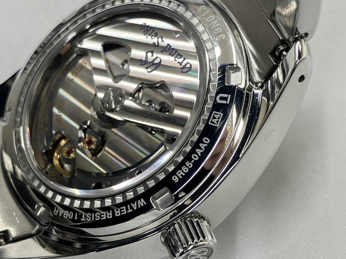 OH済 グランドセイコー ヘリテージコレクション SBGA203 スプリングドライブ GRAND SEIKO 箱説保証書付 パワーリザーブ 9R65-0AA0 裏スケ_画像7