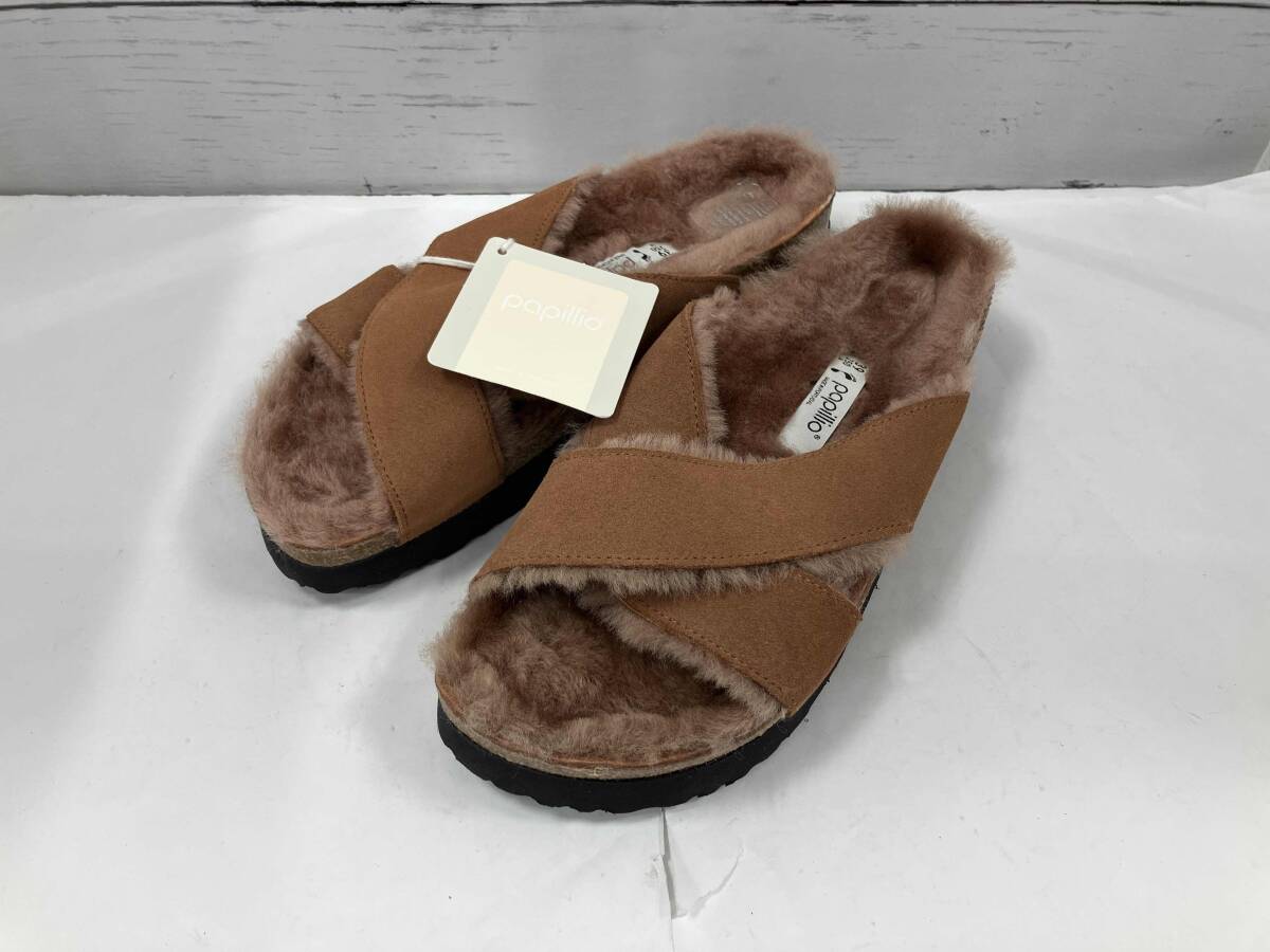 サンダル BIRKENSTOCK papillio コラ ブラウン サンダル_画像1