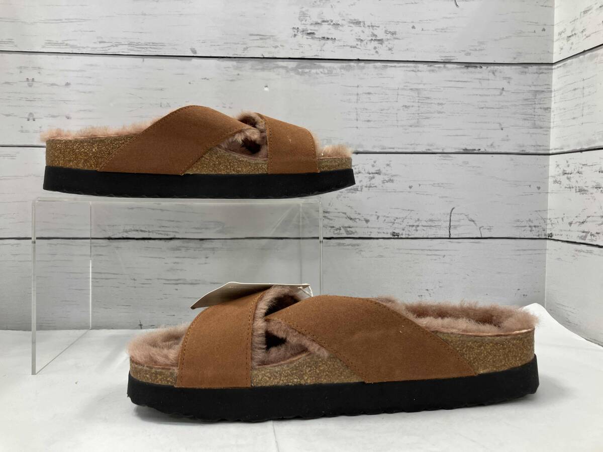 サンダル BIRKENSTOCK papillio コラ ブラウン サンダル_画像3