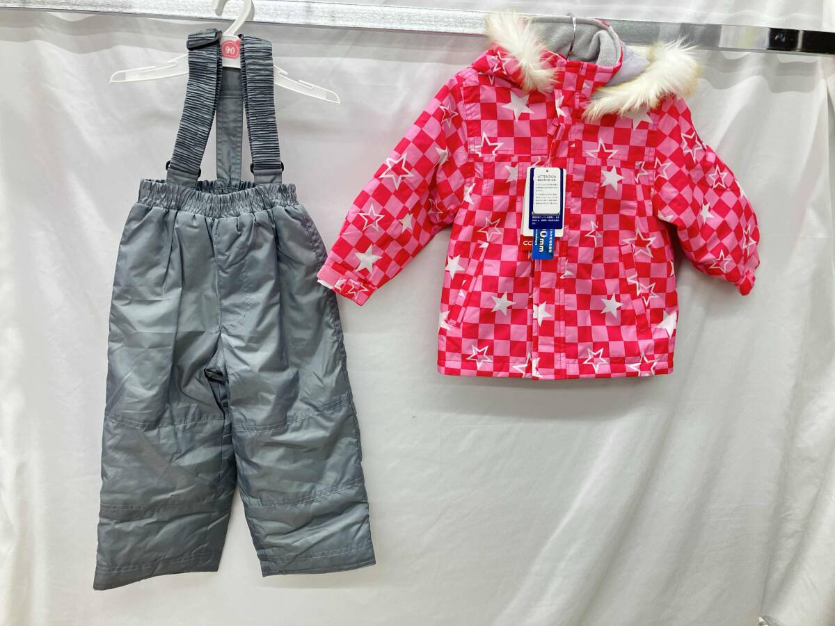カロライン/スキーウェア上下/2263980/ピンク×グレー/サイズ90_画像2