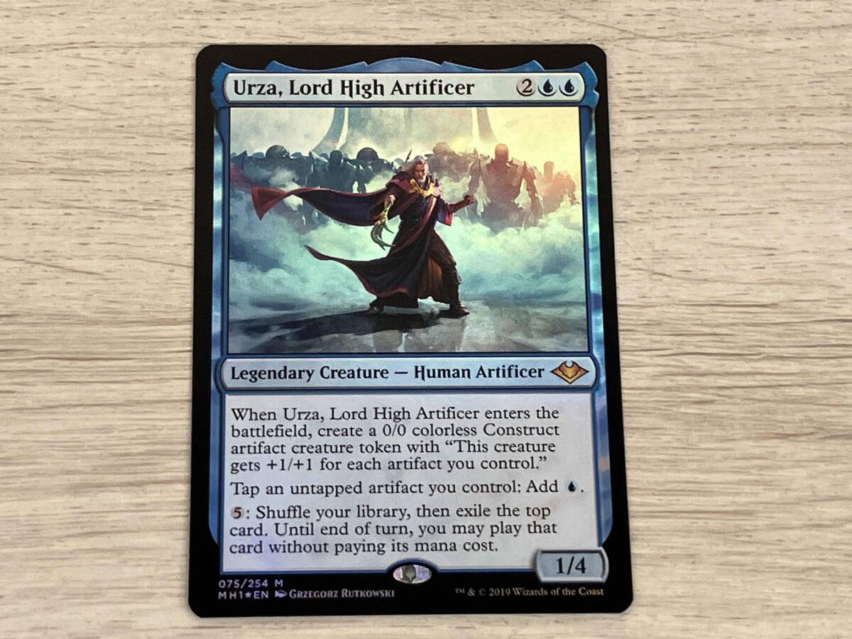 【MTG】最高工匠卿、ウルザ （MH1）Foil （英） 裁断キズあり_画像1