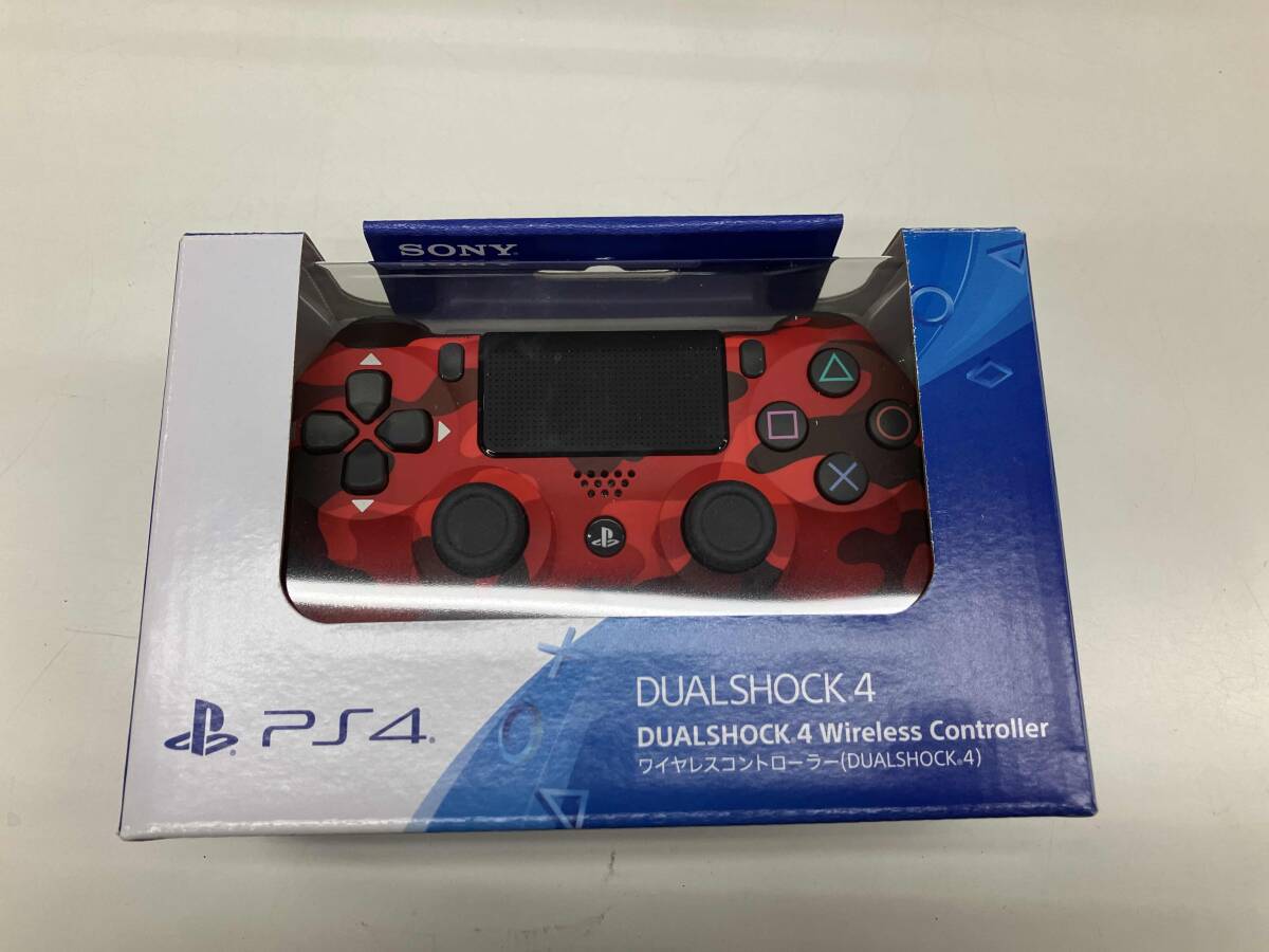 動作確認済 ワイヤレスコントローラー(DUALSHOCK 4) レッド・カモフラージュ(数量限定)_画像1