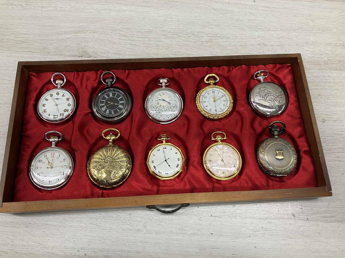 ジャンク 古の時計コレクション 懐中時計 クォーツ 36個セットまとめ売り_画像6