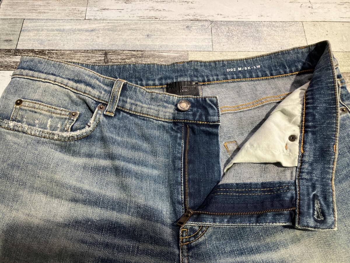 SAINT LAURENT サンローラン ダメージジーンズ デニムパンツ 456694 Y806K 4600 サイズ34_画像3
