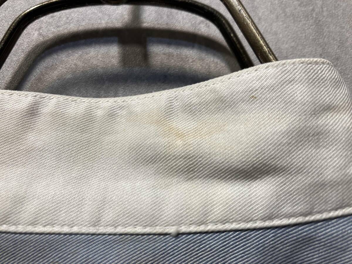 80s ISSEY MIYAKE プリーツシャツ 長袖シャツ ライトブルー LM12488 サイズM イッセイミヤケ 店舗受取可_画像7