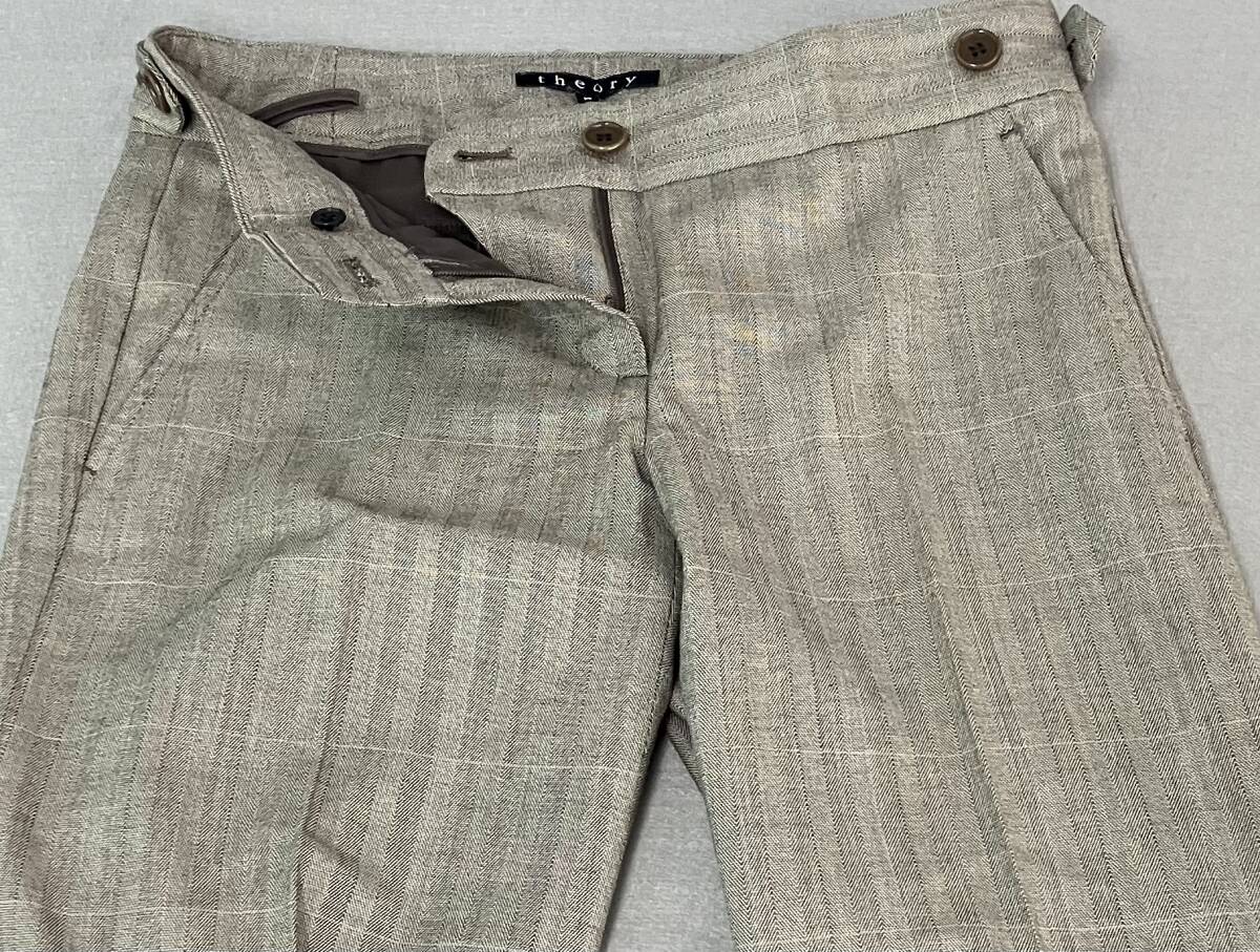 theory セオリー　ウール混　パンツスーツ　サイズ2 茶系_画像5