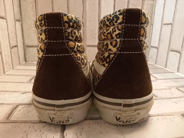 VANS Vans спортивные туфли 90s SK8-HI леопардовая расцветка Leopard рисунок высокий размер 26.0cm casual 
