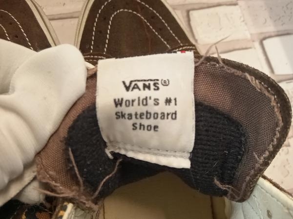 VANS Vans спортивные туфли 90s SK8-HI леопардовая расцветка Leopard рисунок высокий размер 26.0cm casual 