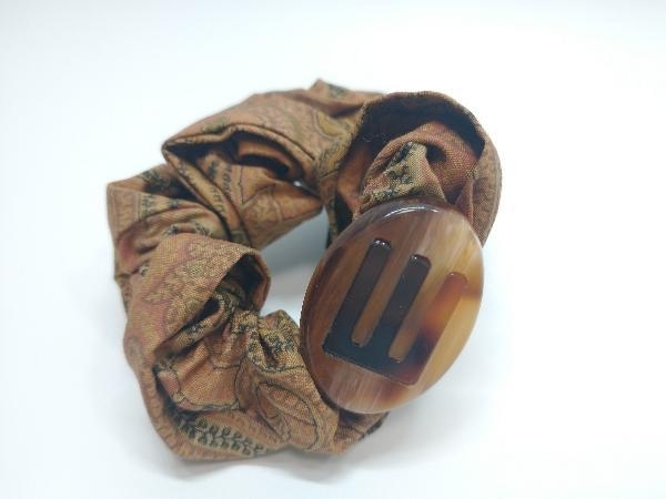 ETRO エトロ ヘアバンド ヘアゴム セット ブラウンカラー ゴールド金具 髪留め ヘアアクセサリー_画像6