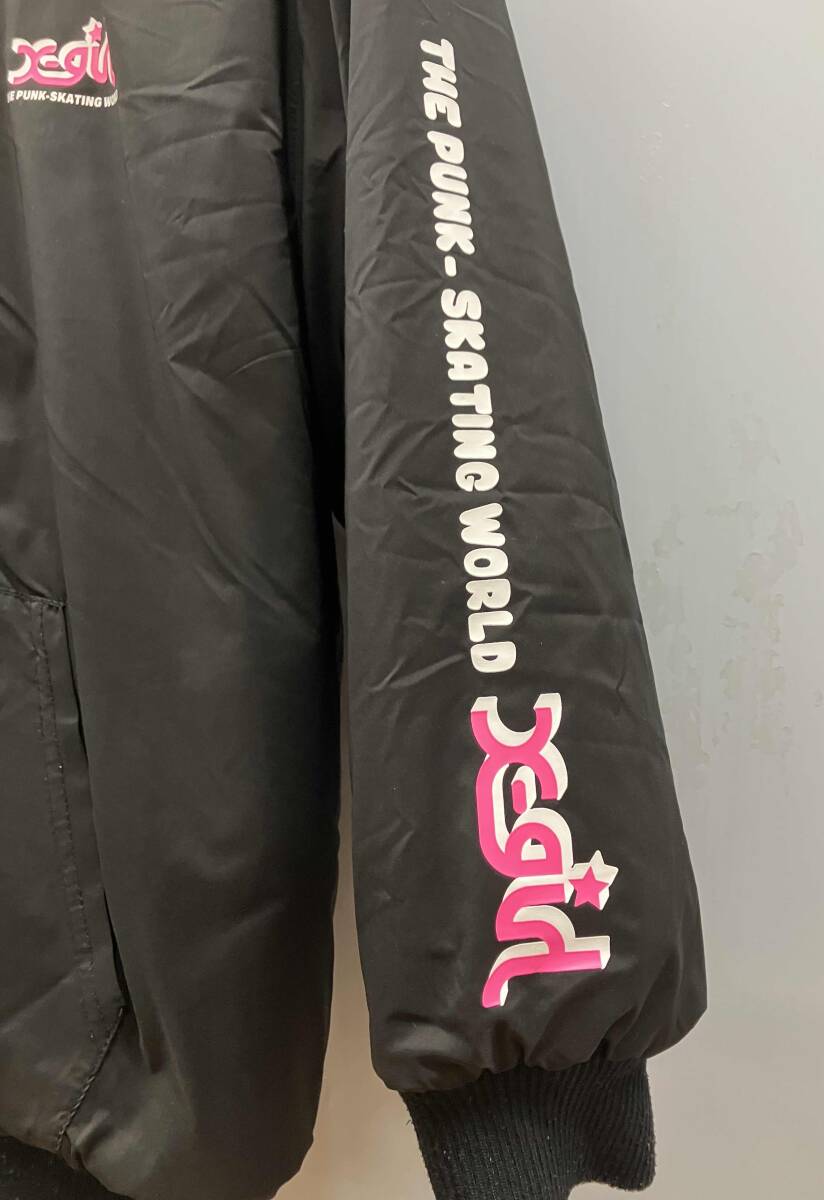 ★【X-girl Stages】ブルゾン アウター フェイクファーリバーシブル ヒョウ柄 キッズ_画像2