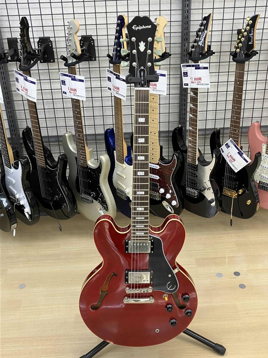 動作確認済 Epiphone Epiphone セミアコ　ES-335 PRO 店舗受取可_画像1