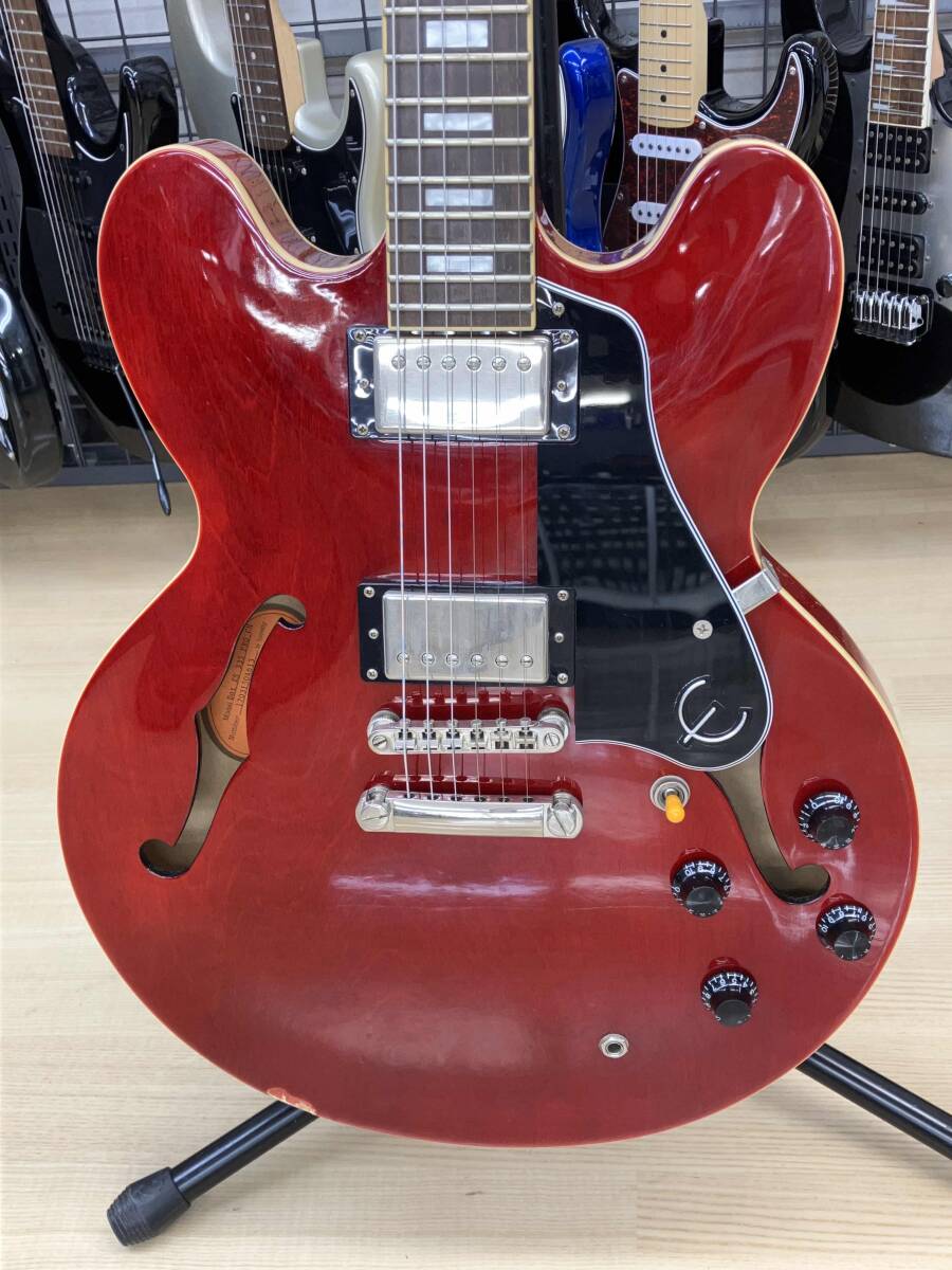 動作確認済 Epiphone Epiphone セミアコ　ES-335 PRO 店舗受取可_画像3