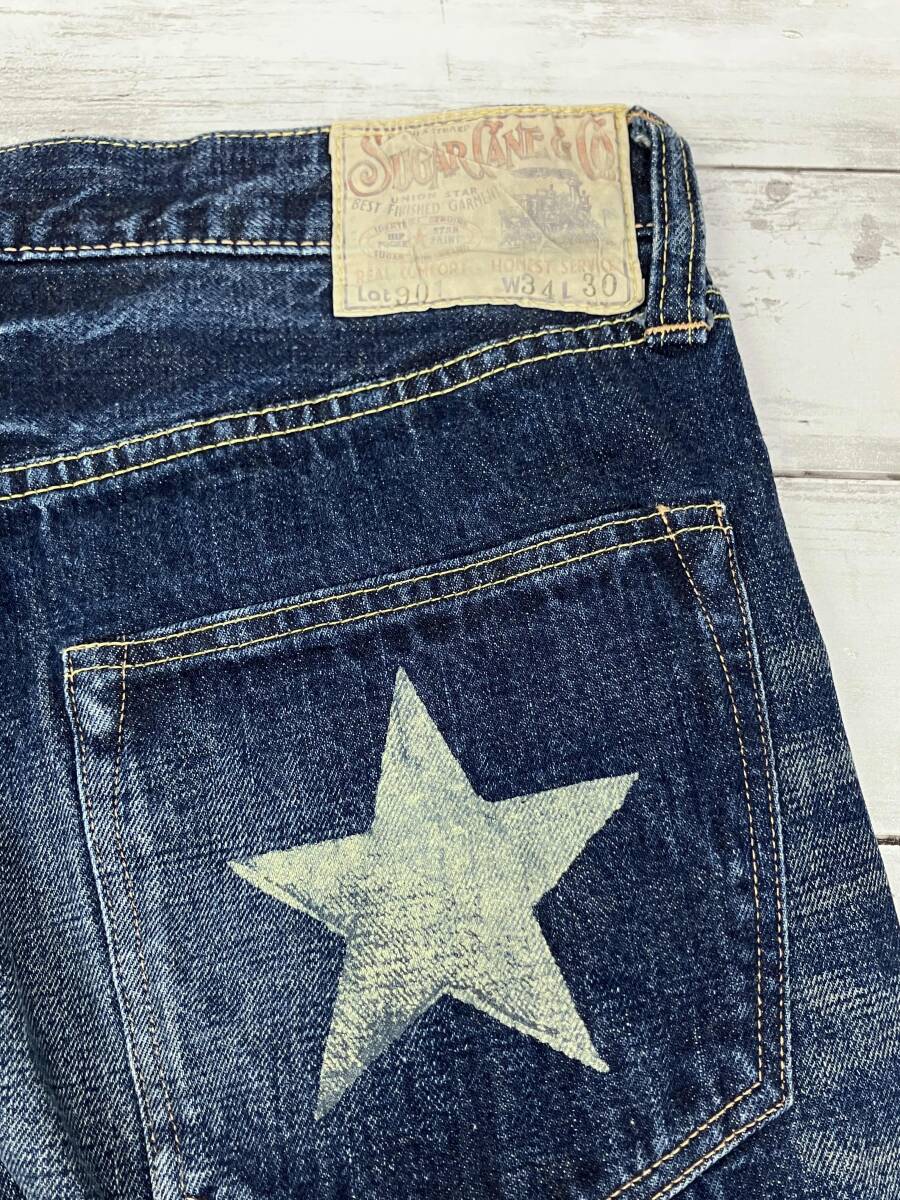 SUGAR CANE デニムパンツ／W34 L30／Lot901／アメカジ／ジーンズ_画像3