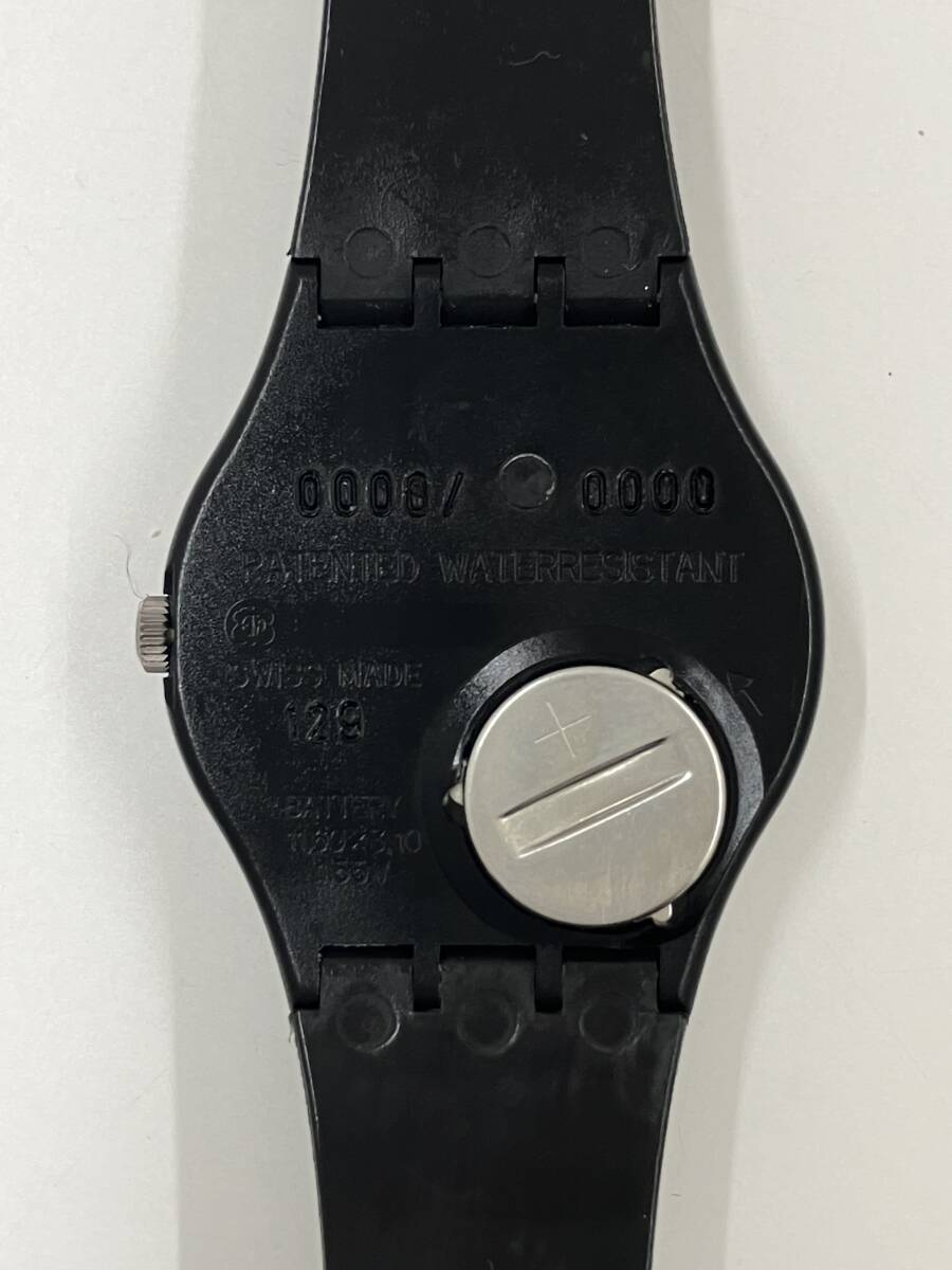 ジャンク Swatch GZ401 La Devoreuse ピエール・アレシンスキー 1988年 クォーツ 腕時計_画像3