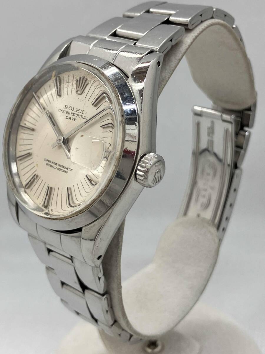[ジャンク扱い動作品]1円〜 ROLEX オイスターパーペチュアルデイト 1500 Cal.1570 34番台 約34mm 自動巻 メンズ 腕時計 ロレックス_画像3