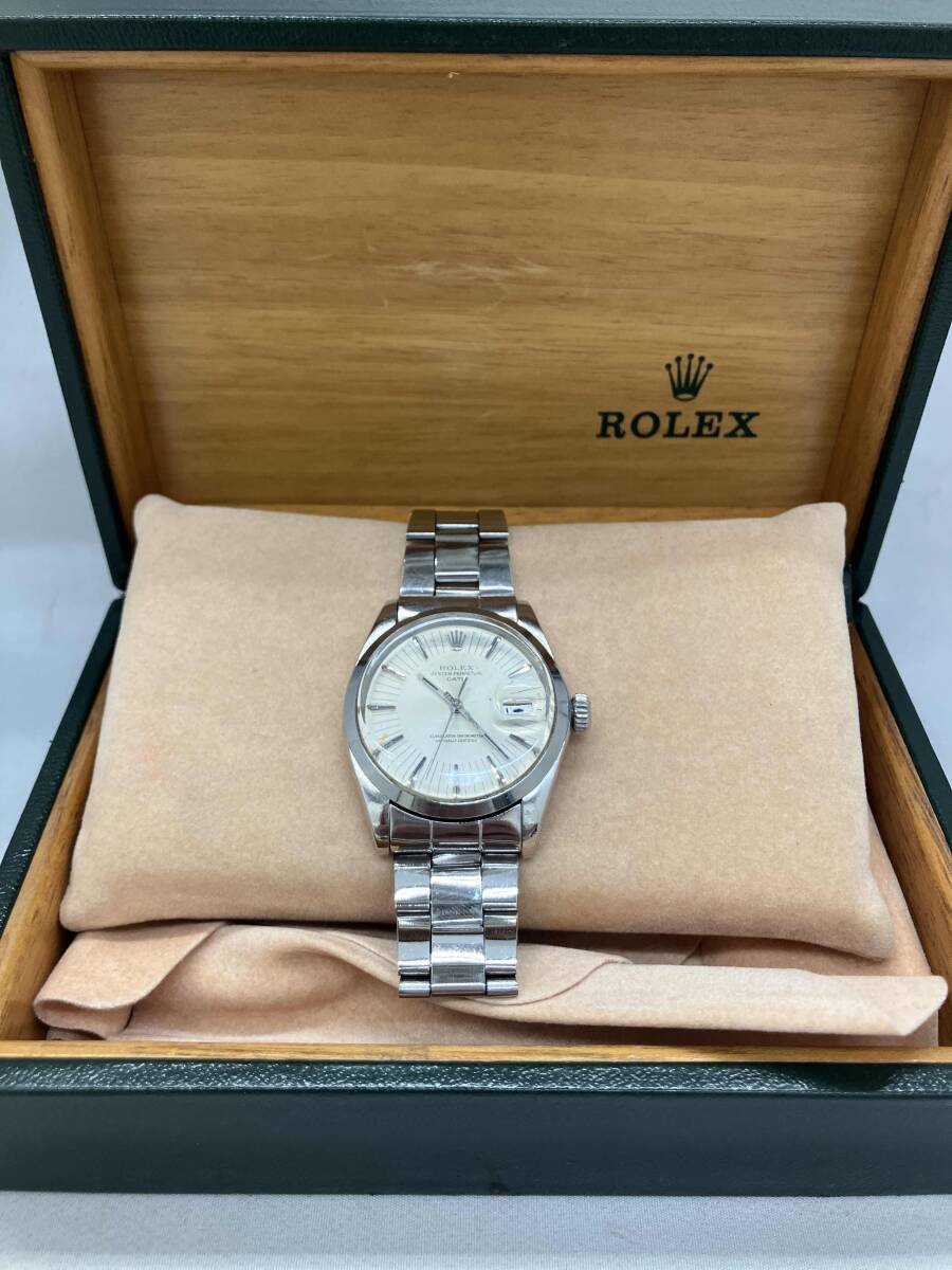 [ジャンク扱い動作品]1円〜 ROLEX オイスターパーペチュアルデイト 1500 Cal.1570 34番台 約34mm 自動巻 メンズ 腕時計 ロレックス_画像9
