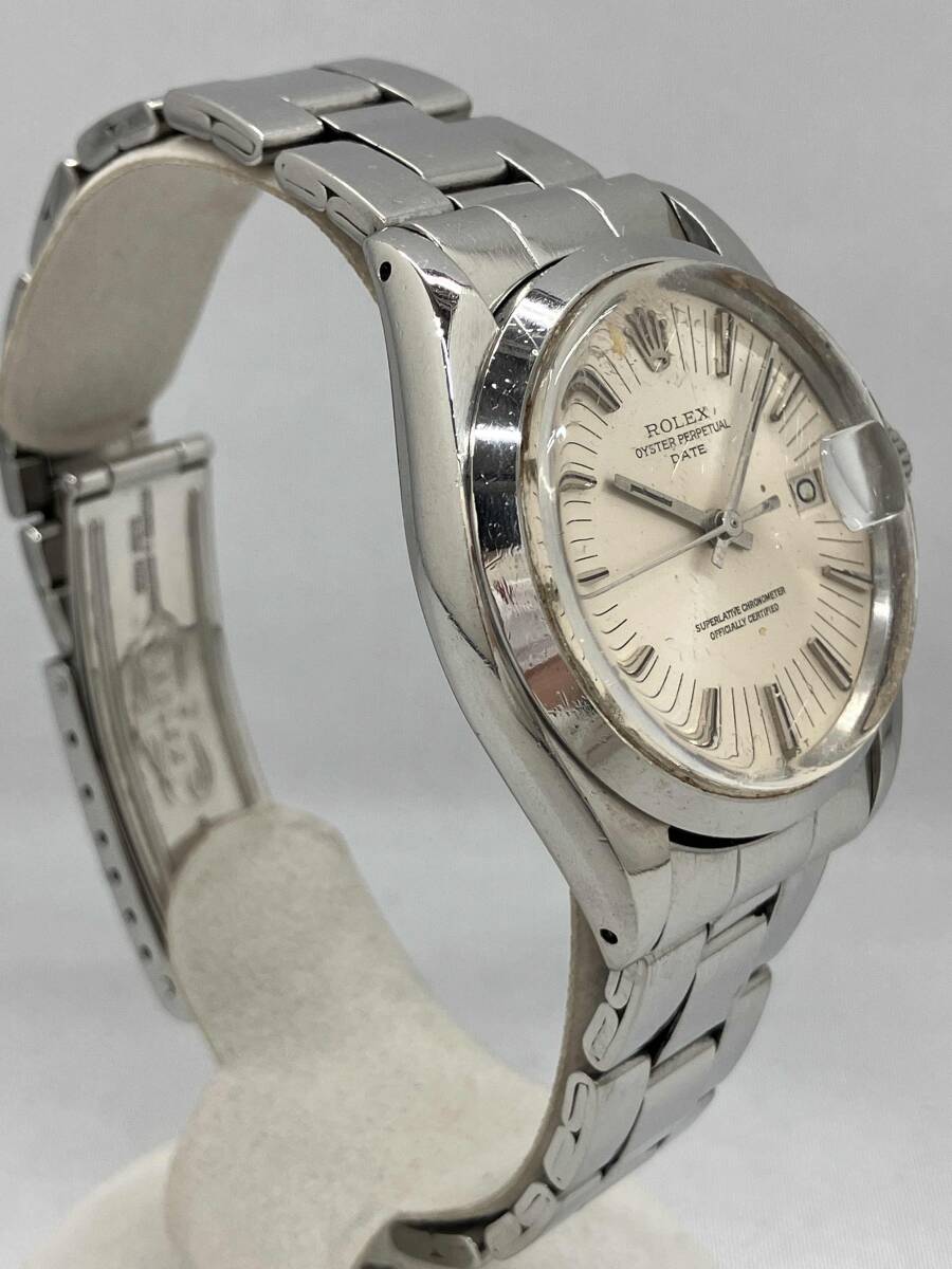 [ジャンク扱い動作品]1円〜 ROLEX オイスターパーペチュアルデイト 1500 Cal.1570 34番台 約34mm 自動巻 メンズ 腕時計 ロレックス_画像2