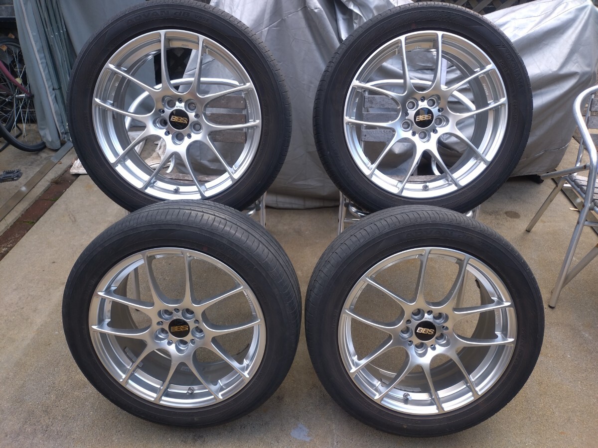 BBS RF507 17インチ 7J +48 5穴 PCD100 タイヤ付き4本セット_画像1