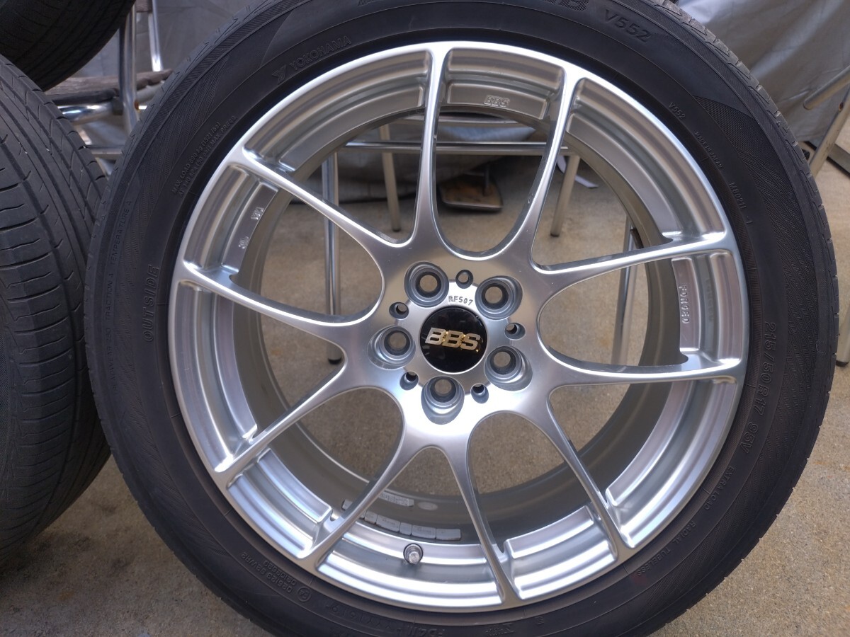 BBS RF507 17インチ 7J +48 5穴 PCD100 タイヤ付き4本セット_画像3