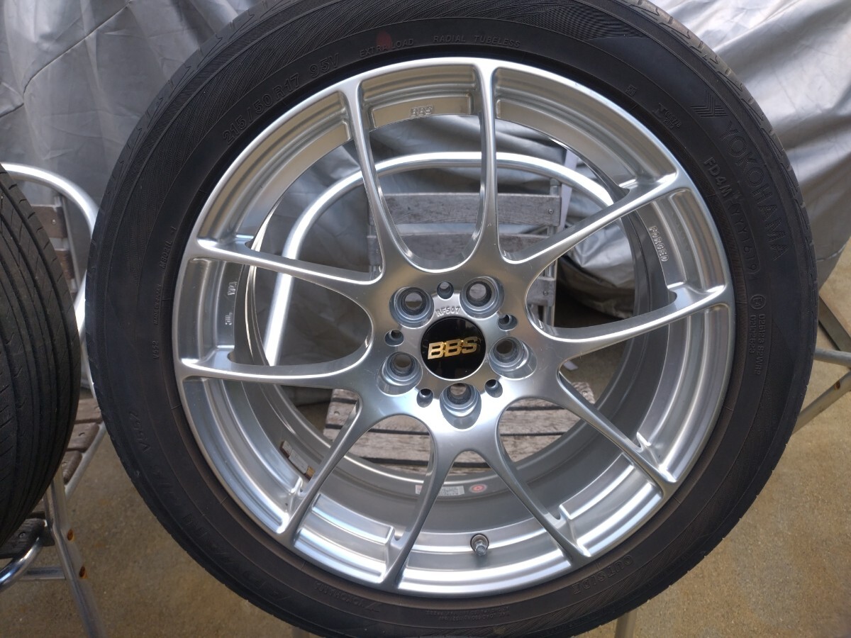 BBS RF507 17インチ 7J +48 5穴 PCD100 タイヤ付き4本セット_画像4