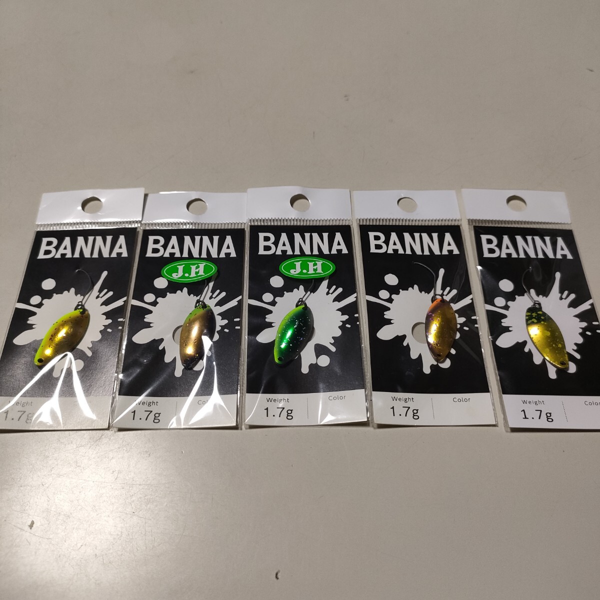 バンナ 1.7g ニュードロワー New Drawer BANNA 5枚セット 【新品】 俺達の金！ 長瀞鉄板 トライアングル ゲンちゃんセカンド_画像1