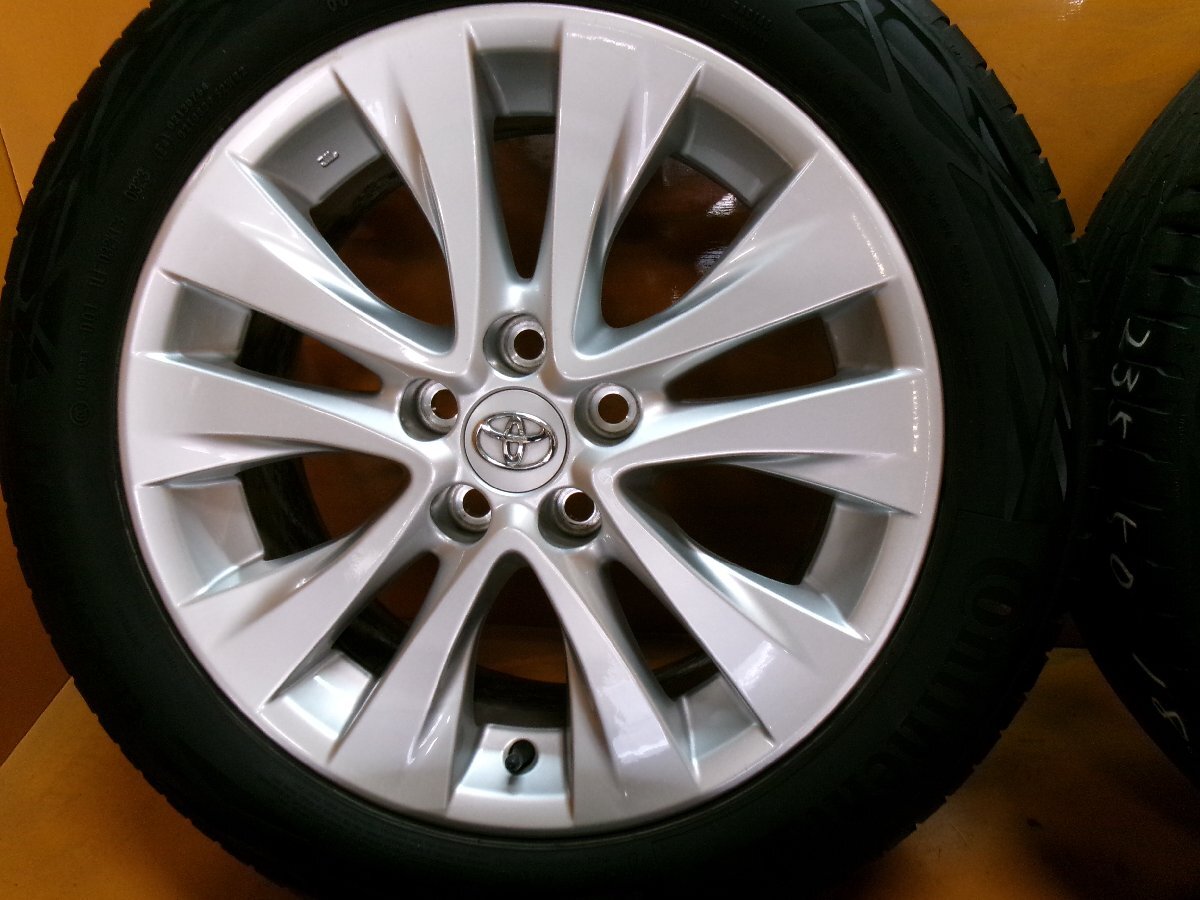 ☆スピスタ☆タイヤホイール　トヨタ純正　アルファード ヴェルファイア　4本　18インチ　7.5J +45 114.3-5　235/50R18　R18706　中古　23_画像2