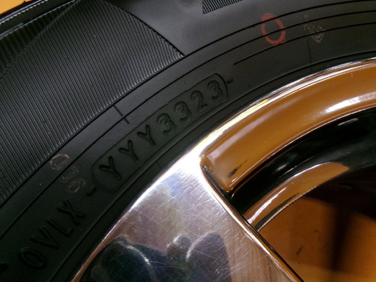 ☆スピスタ☆タイヤホイール 日産 AUTECH メッキ オーテック ノート 4本 15インチ 5.5J +40 100-4 185/65R15 R151632 中古 23_画像7