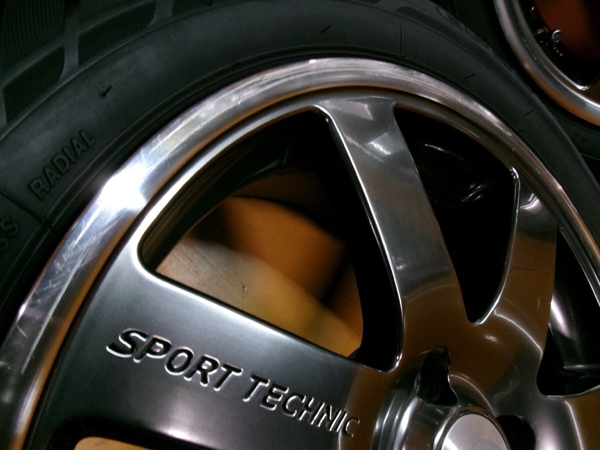 ☆スピスタ☆タイヤホイール　スポーツテクニック　マツダ2 フィット アクア　6.5J +43 100-4　185/60R16　R161086　中古　21.23_画像4