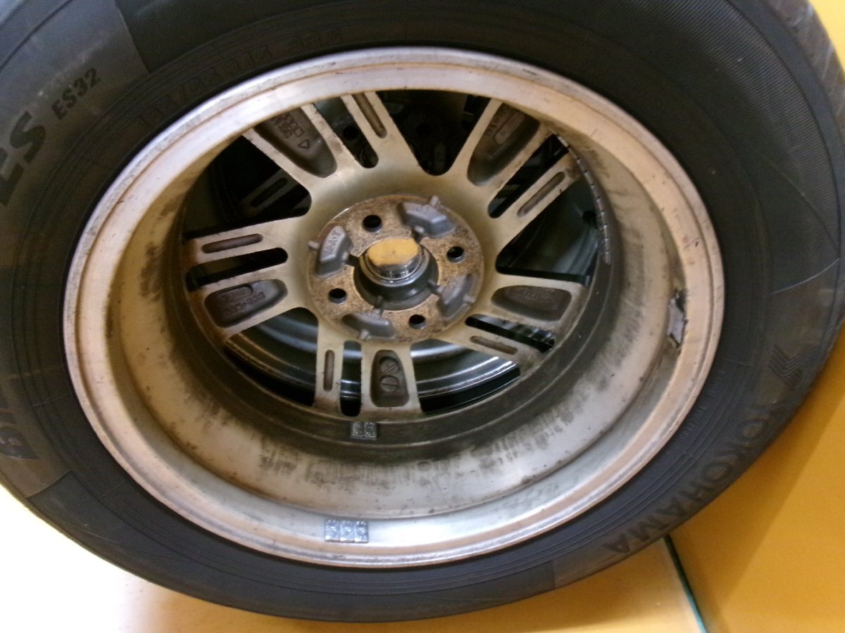 ☆スピスタ☆タイヤホイール 日産 AUTECH メッキ オーテック ノート 4本 15インチ 5.5J +40 100-4 185/65R15 R151632 中古 23_画像10