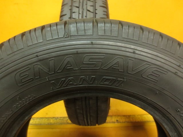 ☆スピスタ☆タイヤ　ダンロップ　ENASAVE VAN01　145/80R12 80/78LT　2本　12T360　中古　23.22_画像5
