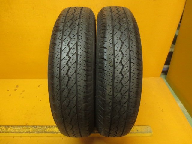 ☆スピスタ☆タイヤ　ブリヂストン　K305　145R12 8PR　2本　12T358　中古　24_画像1