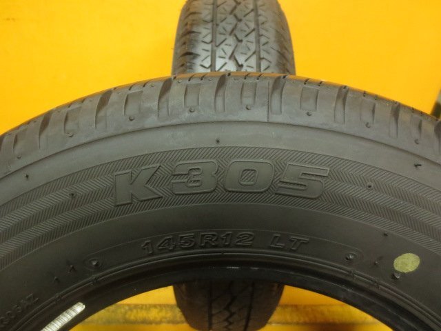 ☆スピスタ☆タイヤ　ブリヂストン　K305　145R12 8PR　2本　12T358　中古　24_画像4