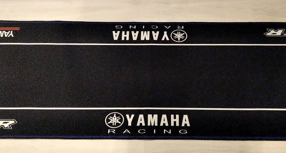 新品★ヤマハレーシング（YAMAHA）★メンテナンスマット/200×58ｃｍ/滑り止め付★フロアマット・バイクマット_画像2
