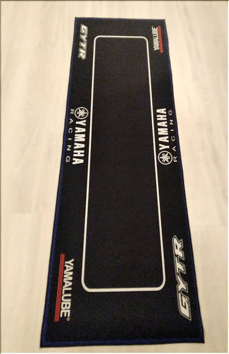 新品★ヤマハレーシング（YAMAHA）★メンテナンスマット/200×58ｃｍ/滑り止め付★フロアマット・バイクマット_画像1
