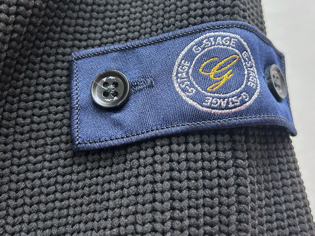 未使用新品/紙タグ付き G-stage/ジーステージ シームレスフロントダウンニットコンビフードブルゾン 20900円 L(48) ブラック_画像5