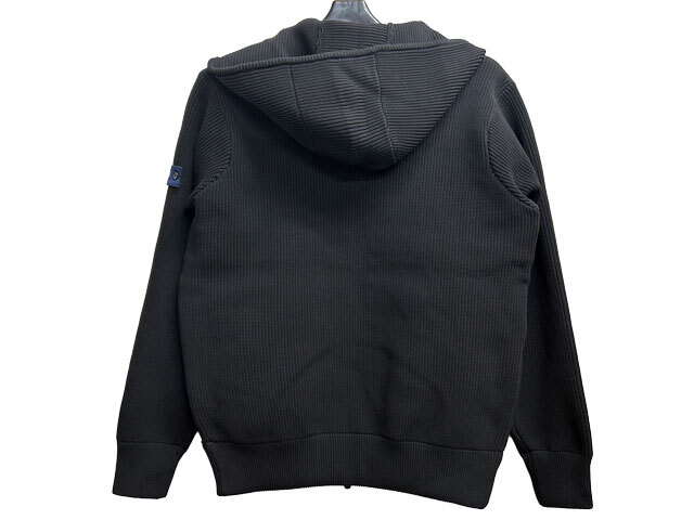 未使用新品/紙タグ付き G-stage/ジーステージ シームレスフロントダウンニットコンビフードブルゾン 20900円 L(48) ブラック_画像6