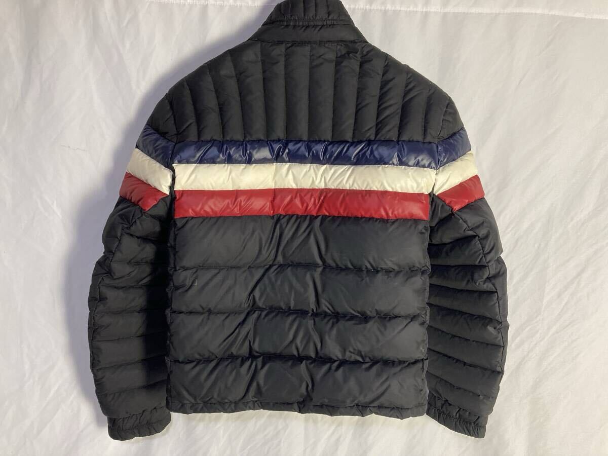 MONCLER モンクレール ダウンジャケット サイズ3 ブラック×トリコロールカラー MENUIRE メヌエール_画像3