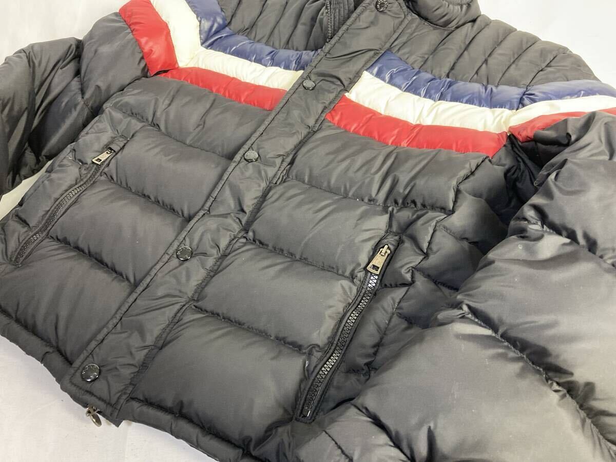 MONCLER モンクレール ダウンジャケット サイズ3 ブラック×トリコロールカラー MENUIRE メヌエール_画像4