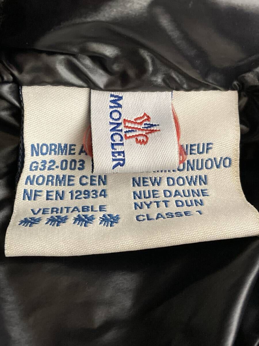 MONCLER モンクレール ダウンジャケット サイズ3 ブラック×トリコロールカラー MENUIRE メヌエール_画像9
